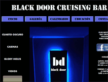 Tablet Screenshot of blackdoorbar.com